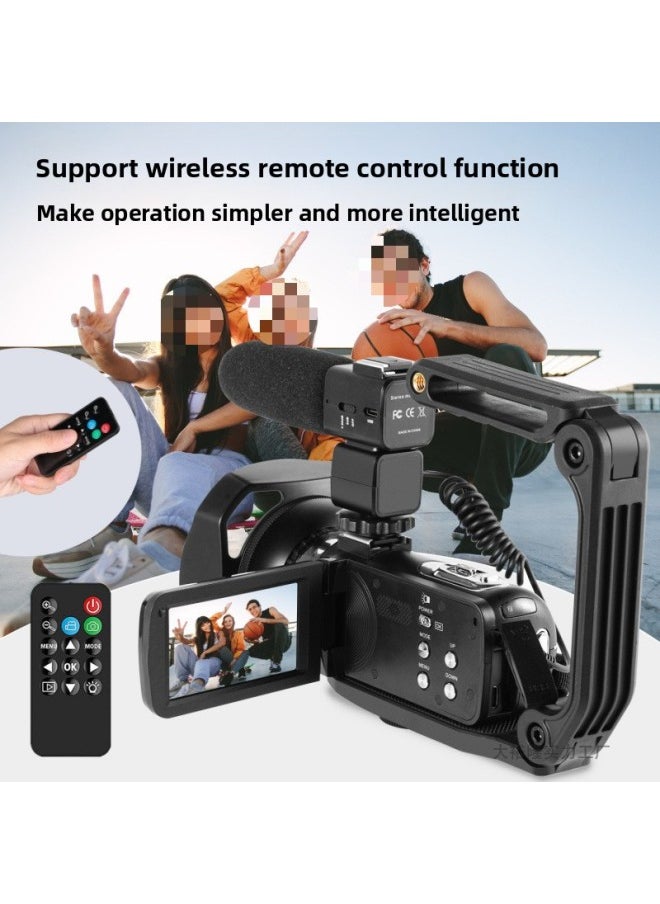 Generic R4 Camera Digital HD 4K Professional DV Handheld Photo Video Photography Camera Travel Wedding-Body Color:Package 1-official Standard Configuration  - Image 3