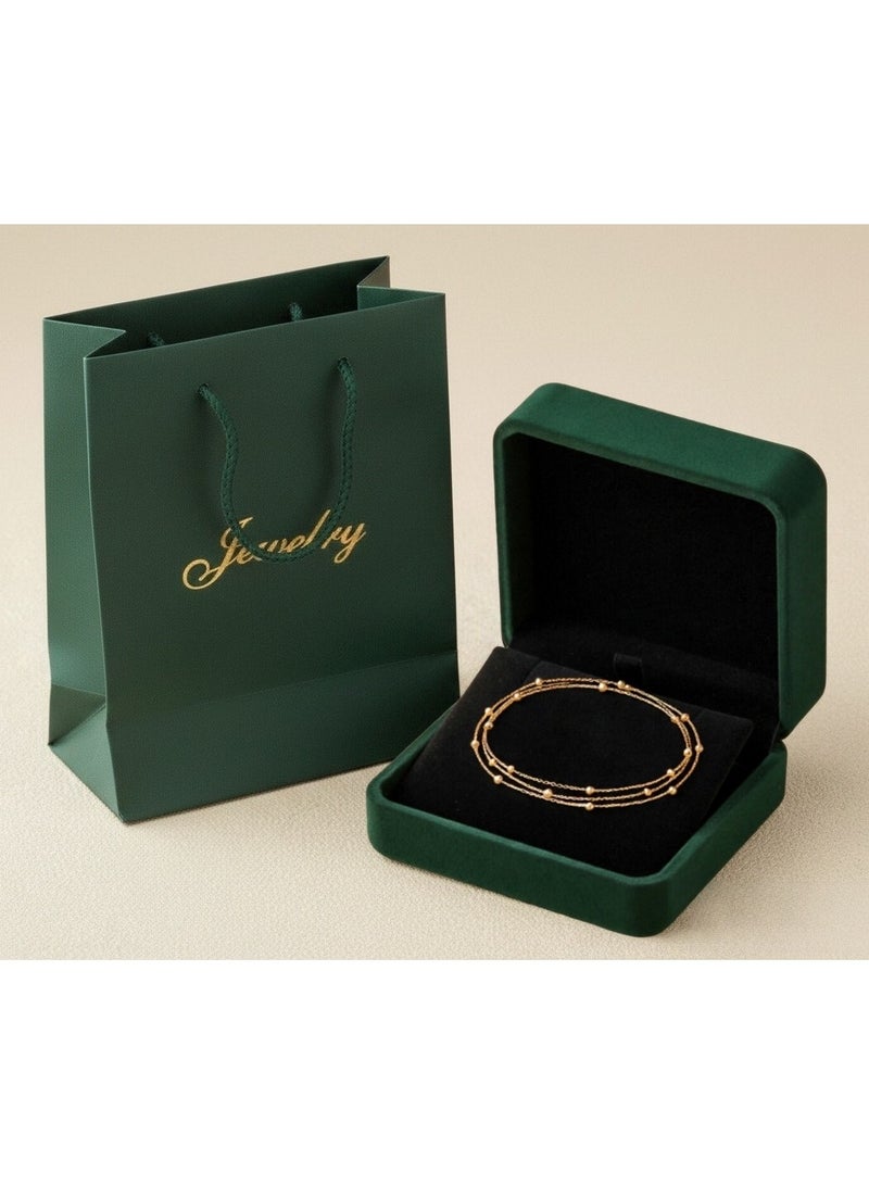 Aurelle Minimalist Gold Anklet for Women Adjustable Layered Simple Fashion Jewelry for Everyday Wear - Image 5