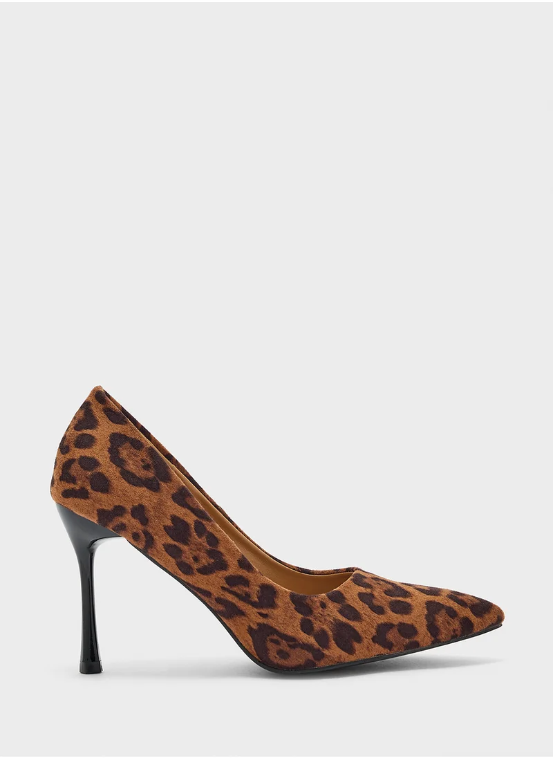 ELLA Leopard Print Pointy Pump