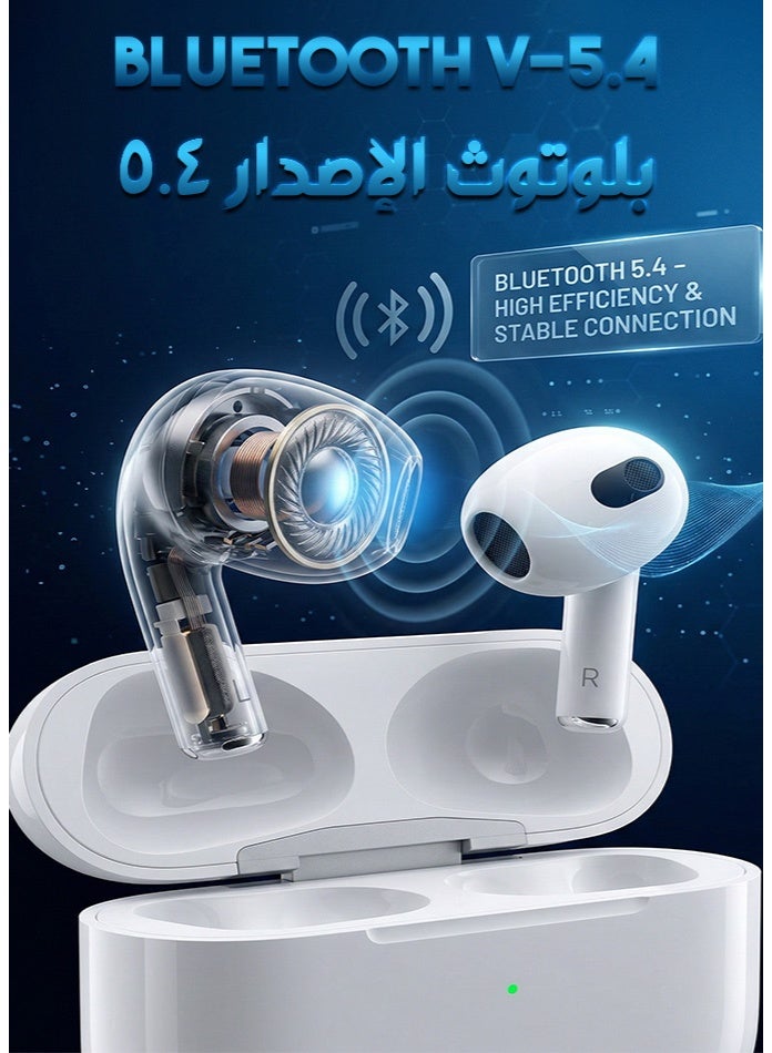 هوكو. سماعات أذن لاسلكية هوكو EW٧٦ بتقنية بلوتوث ٥.٤ | سماعات رأس لاسلكية حقيقية (تي دبليو اس) بتصميم مشابه لسماعات ايربودز مع تحكم باللمس | علبة شحن بسعة ٣٠٠ مللي أمبير | مدة تشغيل تصل إلى ٢٠ ساعة لأجهزة ايفون واندرويد - Image 5