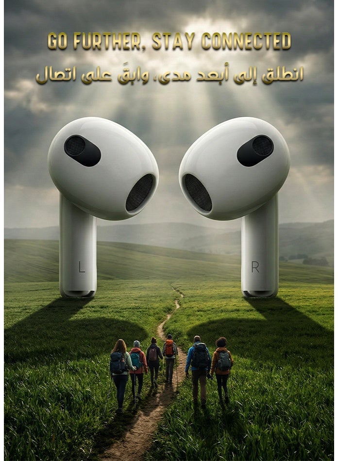 هوكو. سماعات أذن لاسلكية هوكو EW٧٦ بتقنية بلوتوث ٥.٤ | سماعات رأس لاسلكية حقيقية (تي دبليو اس) بتصميم مشابه لسماعات ايربودز مع تحكم باللمس | علبة شحن بسعة ٣٠٠ مللي أمبير | مدة تشغيل تصل إلى ٢٠ ساعة لأجهزة ايفون واندرويد - Image 4