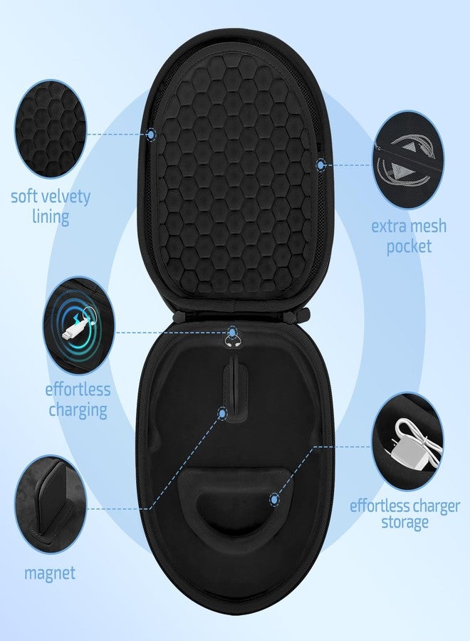 Micscrew AirPod Max Case with Sleep and Charging Support, AirPods Max Case Accessory Compatible with Apple AirPods Max Wireless Over-Ear Headphones, Travel Portable Airpod Max Case(Black) - Image 5