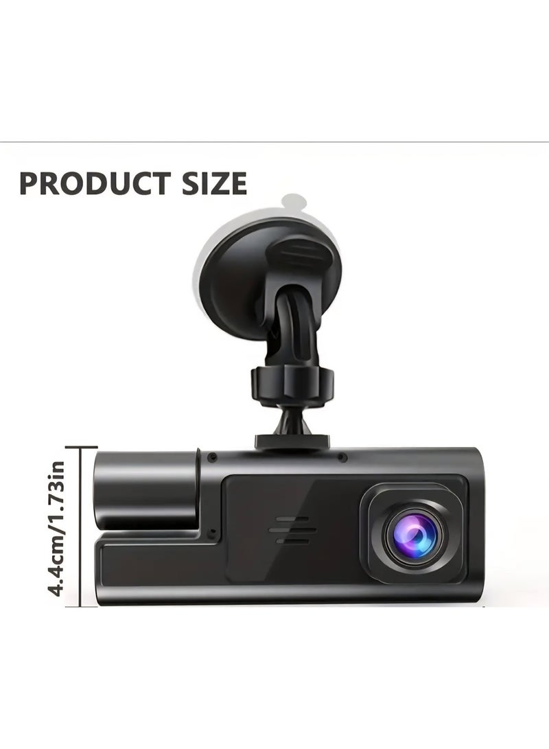 2-Channels Dash Cam, 1080P HD Car DVR Camera with 170° Wide Angle, Night Vision - Image 2