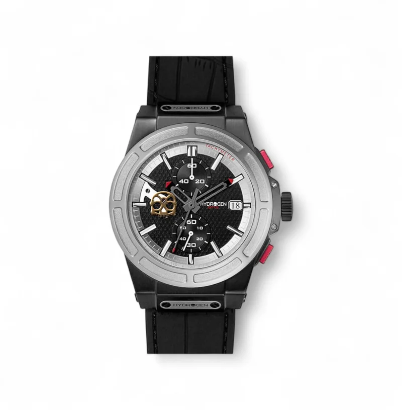 Hydrogren Otto Chrono Silver-Black Watch