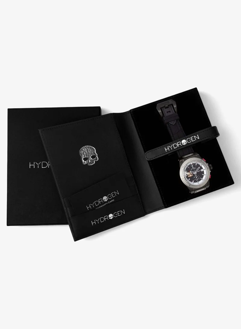 Hydrogen Watch Black/Silver Otto Chrono Silver-Black Watch for Men | Best Price UAE