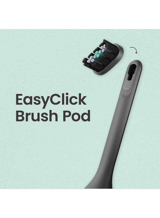 quip Ultra and Ultra Lite EasyClick Brush Pod Refill Heads 4 Pack Verified quip Brush Head Refills for Sonic Electric Toothbrushes Soft Bristles Compact Last 3 Months Each Black - Image 4