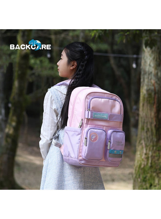 Back Care Little Prince Co-branded School Backpack For Grades 2-6, Lightweight And Ergonomic Schoolbag For Girls, B23-132a - Image 1