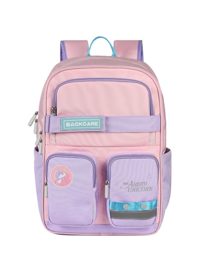 Back Care Little Prince Co-branded School Backpack For Grades 2-6, Lightweight And Ergonomic Schoolbag For Girls, B23-132a - Image 4