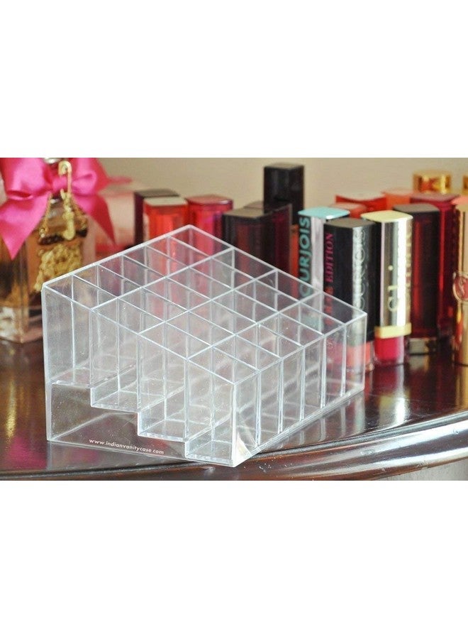 MOSHTU 24 Hole Stand Trapezoid Holder Makeup Brushes Set Drying Rack Organizer Cosmetic Shelf Tool Lipstick Holder Case Tools (Multi Color) - Image 3