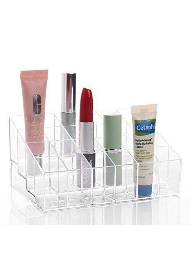 MOSHTU 24 Hole Stand Trapezoid Holder Makeup Brushes Set Drying Rack Organizer Cosmetic Shelf Tool Lipstick Holder Case Tools (Multi Color) - Image 4