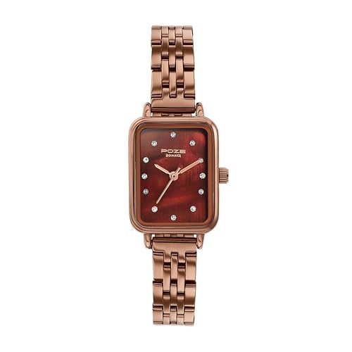 Sonata Poze 6 Cinnamon City Ladies Quartz Red MOP Round Dial Women's Watch | Stainless Steel Strap Material | Watches for Women Analog - SP80133QM01 - Image 1