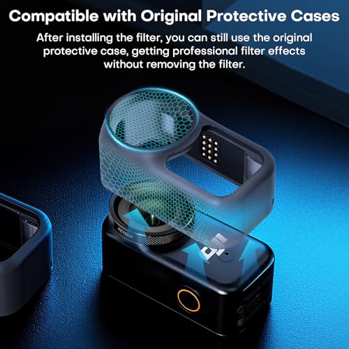 REYGEAK Lens Filter Set for DJI Osmo Nano,4 Pack CPL ND8 ND16 ND32,Nano-Coated HD Optical Glass,Neutral Density Polarizing Lens Filters for DJI Nano Lens Accessories,Aluminum Frame - Image 3