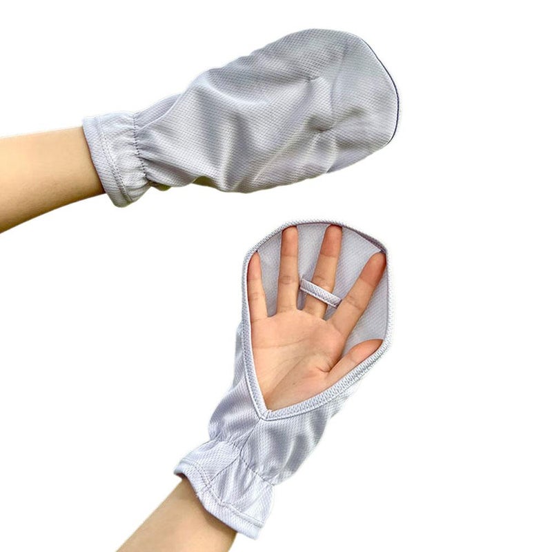 Sunscreen gloves for summer outdoor cycling, non-slip, breathable, UV-protective, short, fingerless sun protection gloves - Image 4