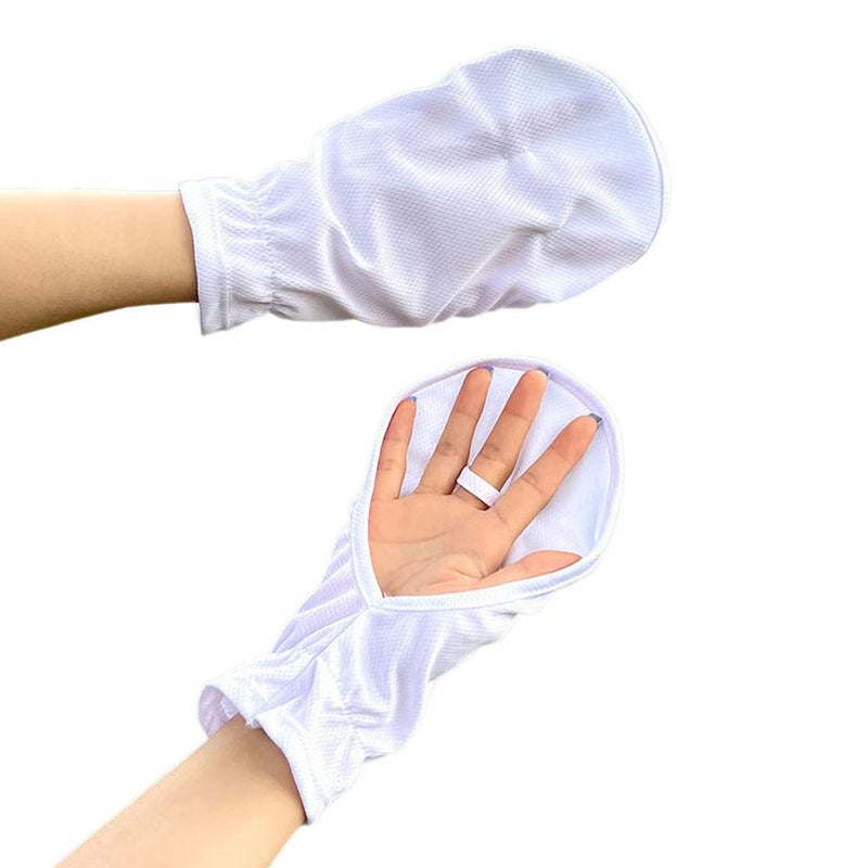 Sunscreen gloves for summer outdoor cycling, non-slip, breathable, UV-protective, short, fingerless sun protection gloves - Image 5