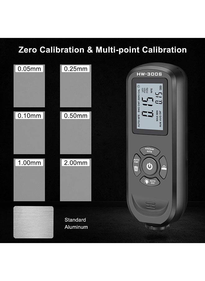 Generic - Coating Thickness Gauge High Accurancy Digital Paint Film Thickness Tester LCD Backlight Display Thickness Measuring Tool - Image 1