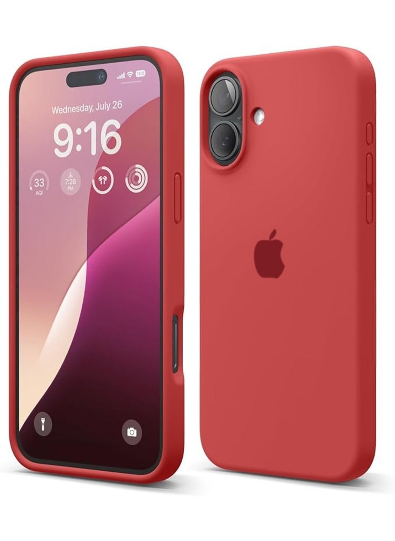 X-level Liquid Silicone Case Cover For Iphone 16,Silky Soft Touch Full Body Protective Phone Case Anti Scratch Shockproof Cover With Microfiber Lining,Slim Protective Back Cover with Comfortable Hold Touch Feeling and Anti-fingerprint  - Image 1