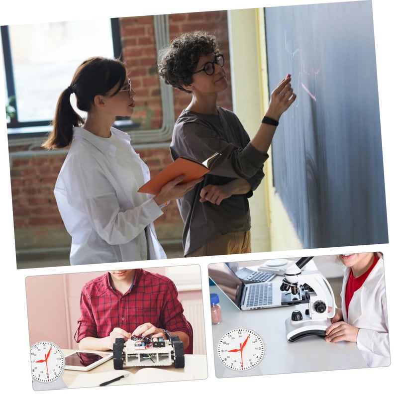 Educational Learning Clock Toy For Kids Time Telling Teaching Aid With Visual Timer - Image 4