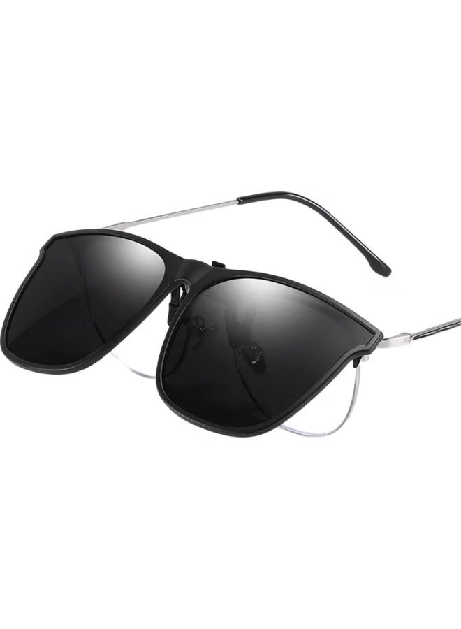 GOGOSOON Myopia Glasses And Sunglasses Clip-On, Ultra-Light Invisible Clip-On Polarized Glasses For Men And Women, Specially Designed For Driving, Men'S Gm Sunglasses - Image 1