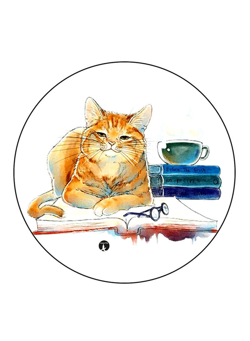 RKN A Cat Printed Mouse Pad Multicolour