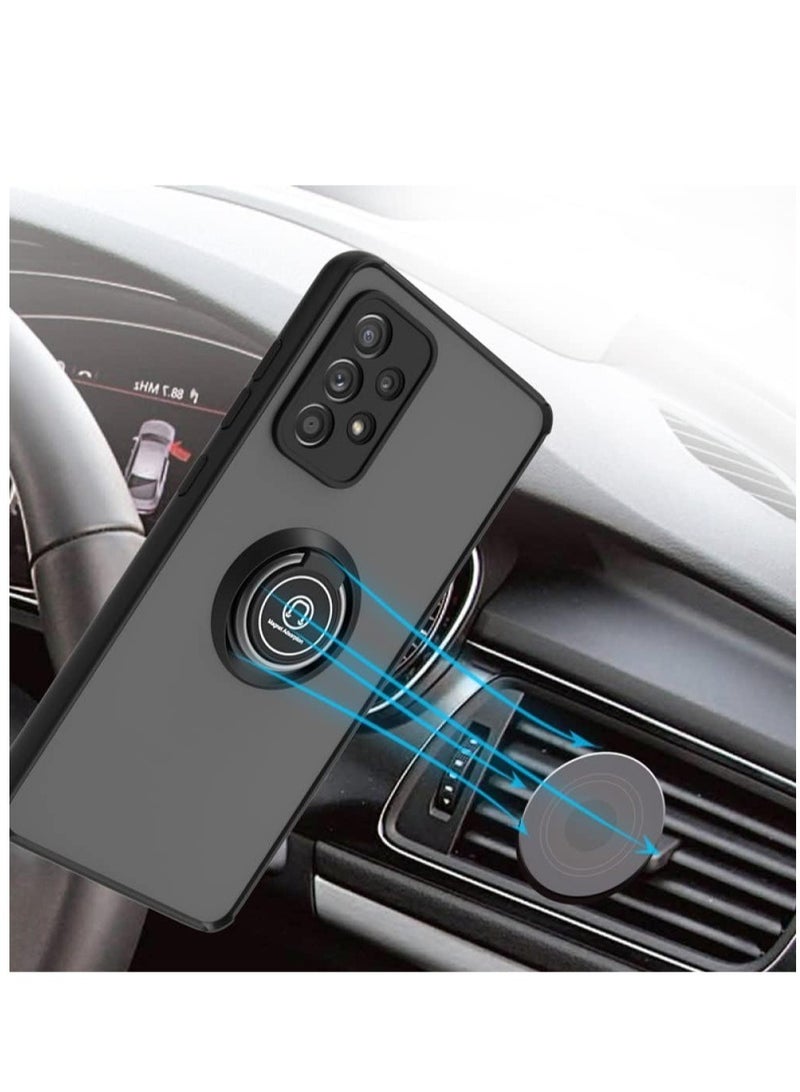 ELTRAZONE Galaxy S22 Plus , Clear Crystal Armor Defender Design Hybrid Protective Case Cover Ring Holder Kickstand - Image 3