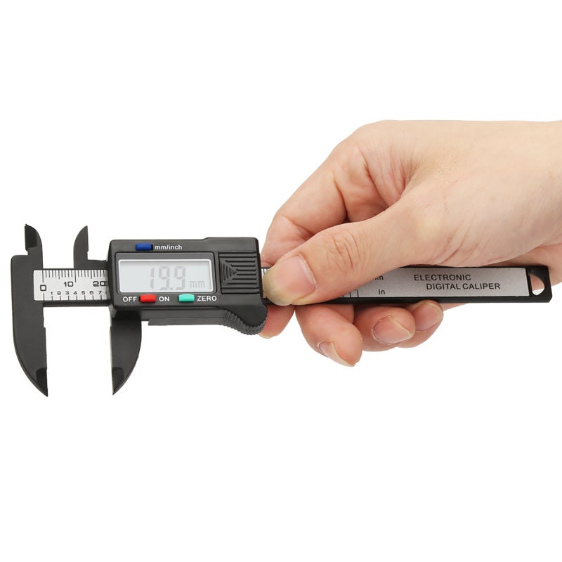 Digital Caliper 0-100 mm Carbon Fiber Lightweight Portable - Electromagnetic Sensor Durable Construction for DIY Measurement - Image 4