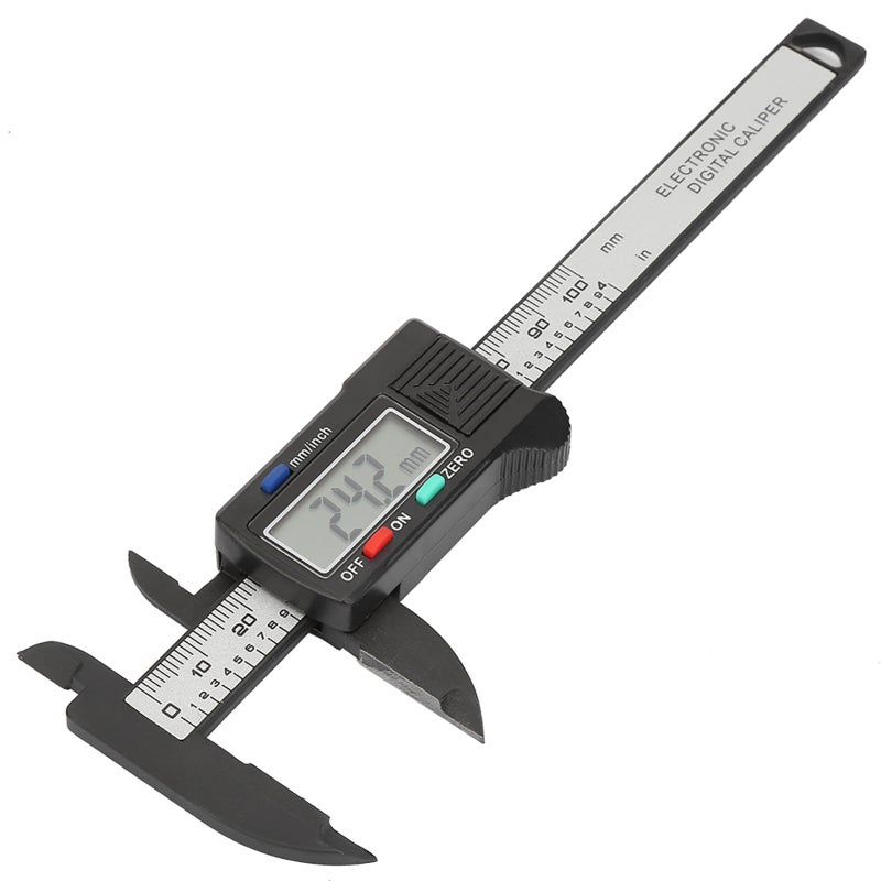 Digital Caliper 0-100 mm Carbon Fiber Lightweight Portable - Electromagnetic Sensor Durable Construction for DIY Measurement - Image 3