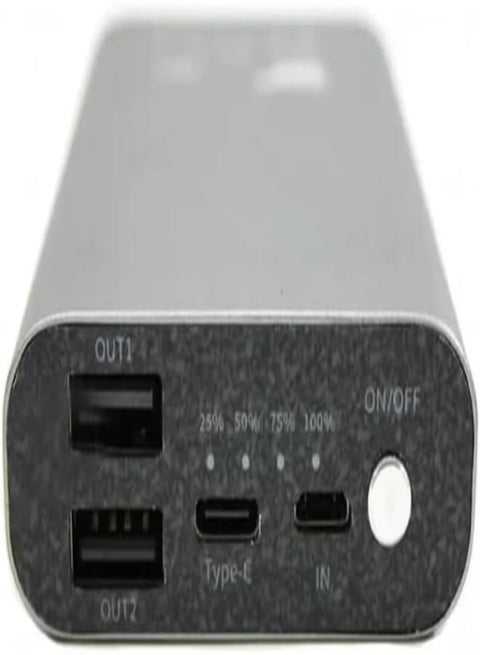 Aspor A329 Wired Power Bank with Digital LED Display 10000 mAh - Silver