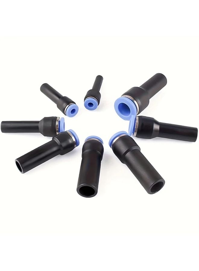 PGJ12 10 Blue 5 Pack Pneumatic Quick Coupling Connectors Leak Proof Air Tube Adapters - Image 3