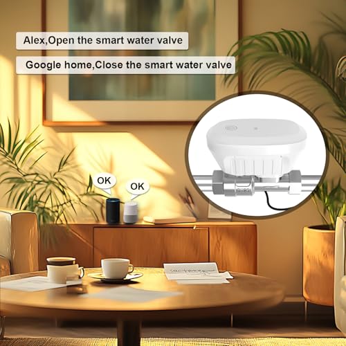 FRANKEVER DN20 Smart Water Valve 3/4 Smart Water Management System WiFi Remote Control Faucet Timer for Hose, Sprinkler Water Timer Auto Watering for Plants ,Compatible with Alexa,Google (DN20(3/4")) - Image 3