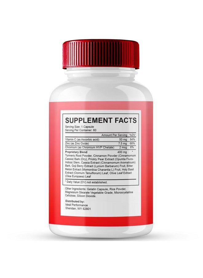 IDEAL PERFORMANCE كبسولات جلوكو إكستند، مكملات جلوكو إكستند لدعم الصيغة - أقصى قوة، صيغة جلوكو إكستند للصحة والعافية الطبيعية بالكامل، مراجعات رسمية لكبسولات جلوكو إكستند الصحية (60 كبسولة) - Image 2