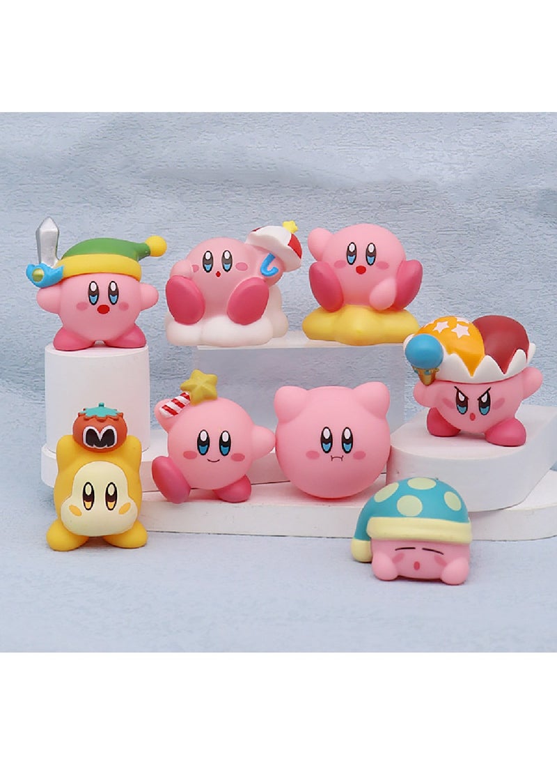 Kirby Elf Game Figure Ornament Model 8-piece Set  - Image 2