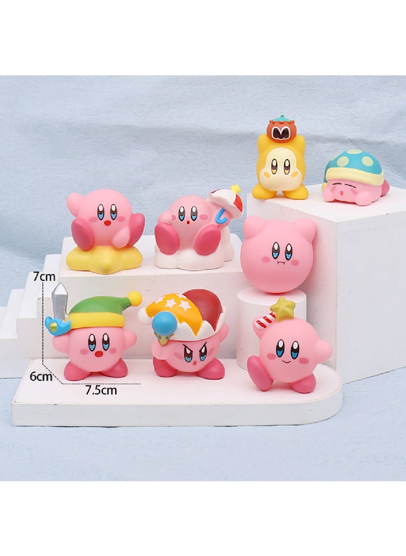 Kirby Elf Game Figure Ornament Model 8-piece Set  - Image 3