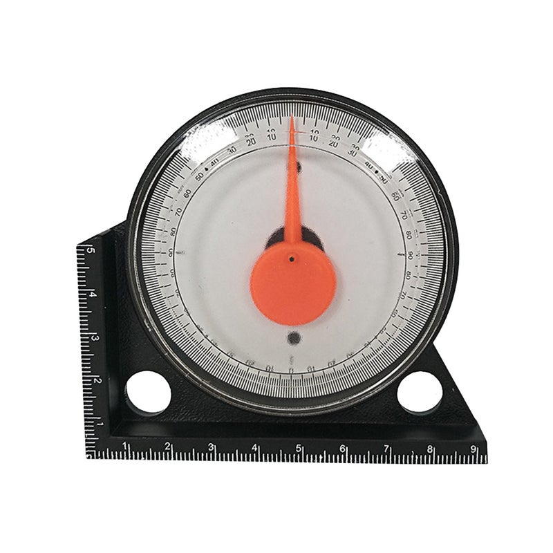 2pcs Inclinometer Inclination Box Goniometer Angle Meter for Tile Fixing (Black) - Image 2