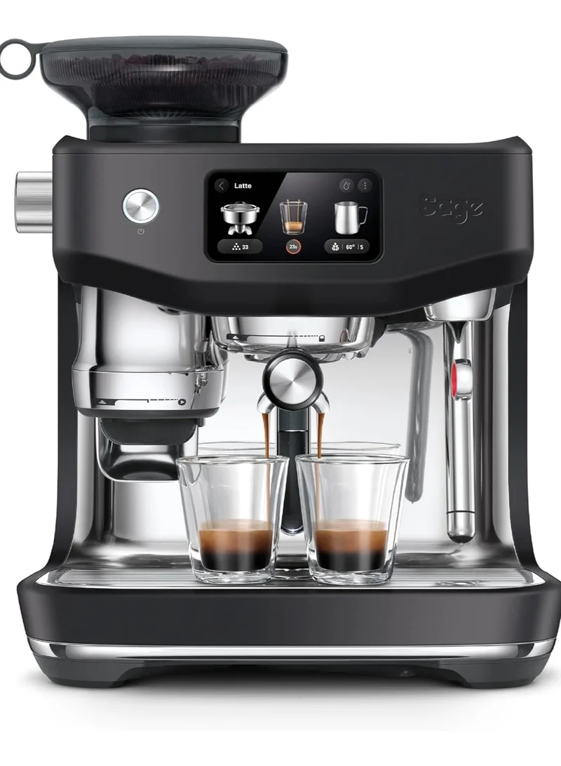 Sage The Oracle Jet –Dual Boiler Espresso Machine with Integrated Grinder,Auto Grind & Tamp,Manual & Auto Milk Frother,LCD Display – Brushed Stainless Steel- UAE Version,2 Year Manufacturer Warranty