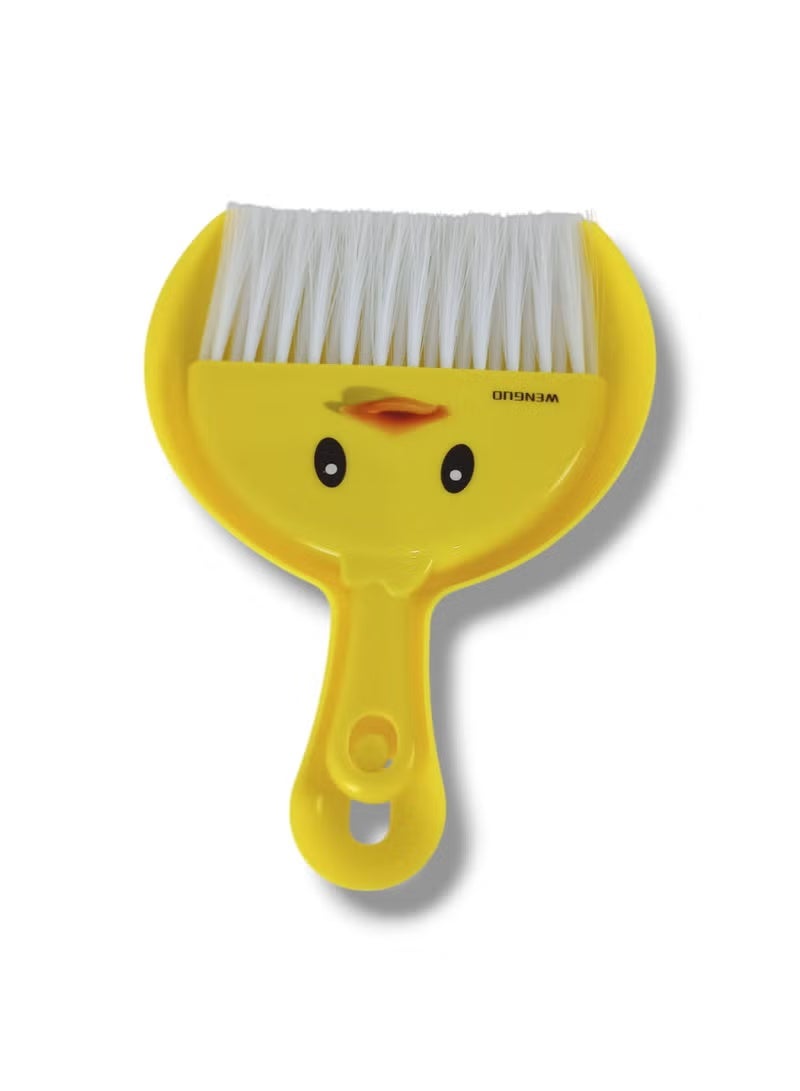 Generic Mini Cute Duck Desktop Cleaning Brush & Dustpan Set – Compact Tabletop Sweeper for Crumbs, Keyboard, Kitchen Counters, Car Interior, Soft Bristles – Easy Grip, Portable & Durable (1 Set) - Image 3