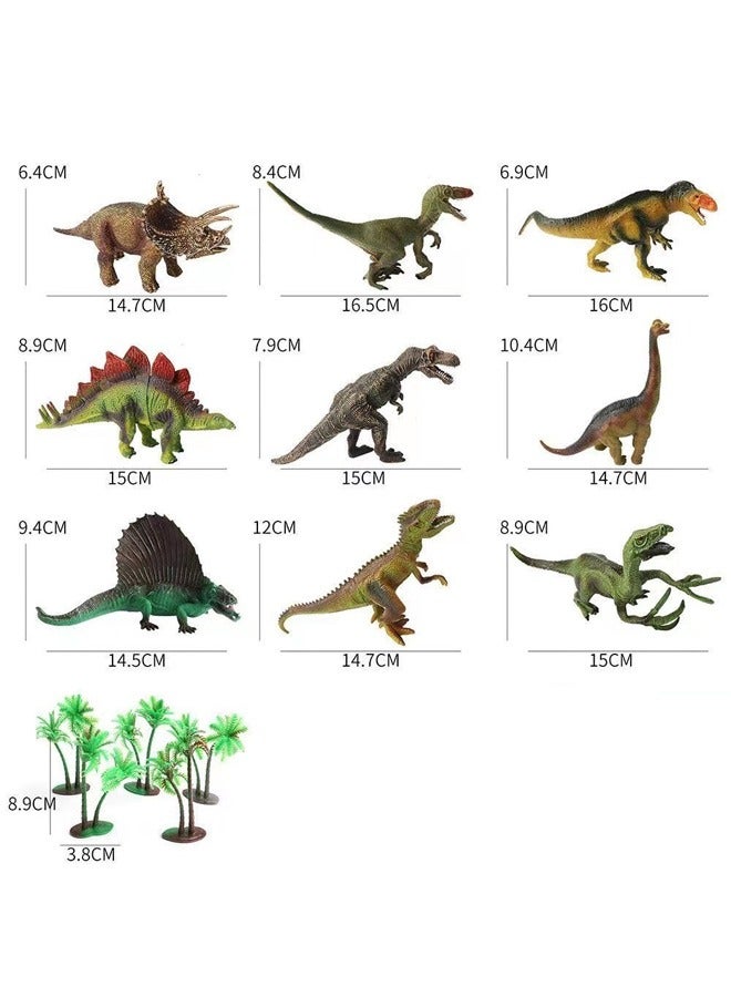 Dinosaur Toy Figure Activity Play Mat & Trees Educational Realistic Dinosaur Playset Perfect Gifts for Kids  - Image 4