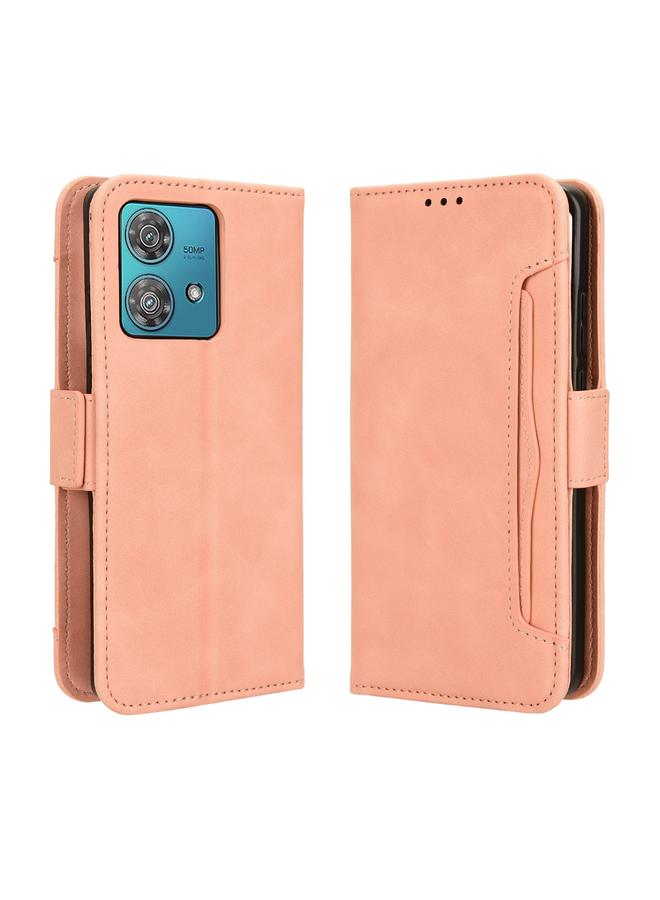 S-TOP Case For Motorola Edge 40 Neo 5G Skin Feel Calf Texture Card Slots Leather Phone Case - Image 2