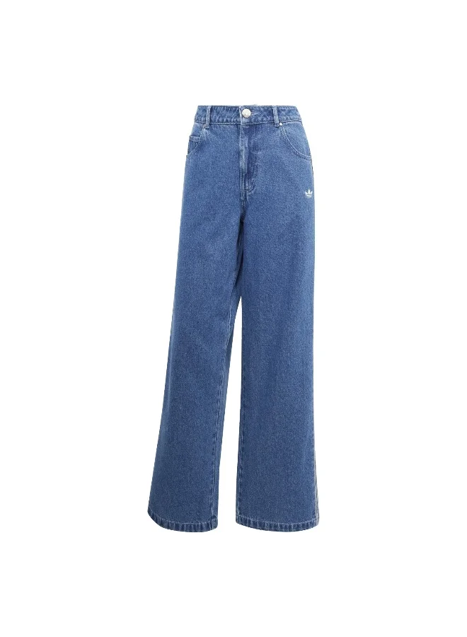 adidas Adidas DENIM 3S PANT Blue FASHION Trousers;Tracksuit Bottoms;Tracksuits FOR WOMEN 40-34