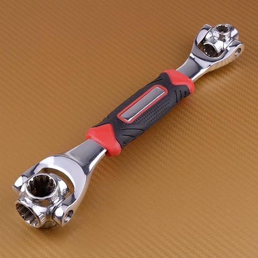 BARFILABABA BARFILABABA Universal Socket Wrench Tool8 in 1 Multi Tool Spanne Tools Socket Works with Spline Bolts Multifunction PassTorx 360 Degree 6Point Universal Repair Tools Multicolor  - Image 1