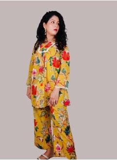 PRIYA’S PANACHE Cotton Co-Ord Set | Indian Dress for Women | Traditional Dress Salwar Kameez Kurti Pant Dupatta Set | Ready to Wear Ethnic Kurta Set  - Image 2