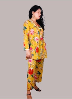 PRIYA’S PANACHE Cotton Co-Ord Set | Indian Dress for Women | Traditional Dress Salwar Kameez Kurti Pant Dupatta Set | Ready to Wear Ethnic Kurta Set  - Image 3