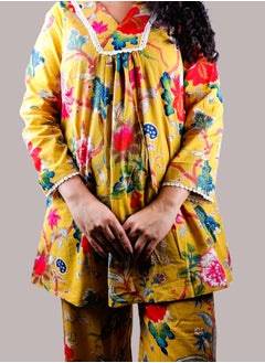 PRIYA’S PANACHE Cotton Co-Ord Set | Indian Dress for Women | Traditional Dress Salwar Kameez Kurti Pant Dupatta Set | Ready to Wear Ethnic Kurta Set  - Image 5