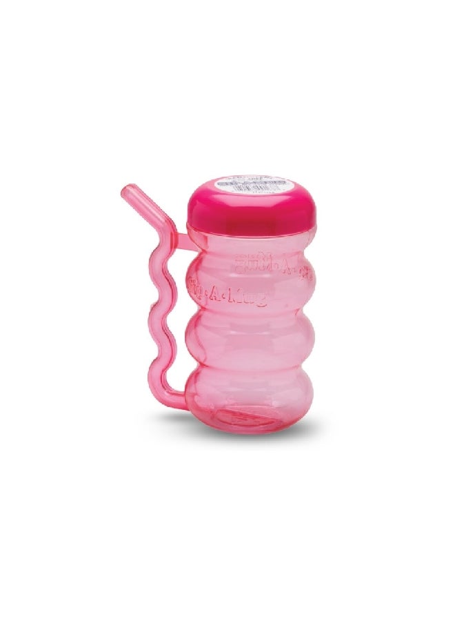 Arrow High Quality Plastic Straw in Handle Sip-A-Mug for Kids Pink 410 ml 168 - Image 2