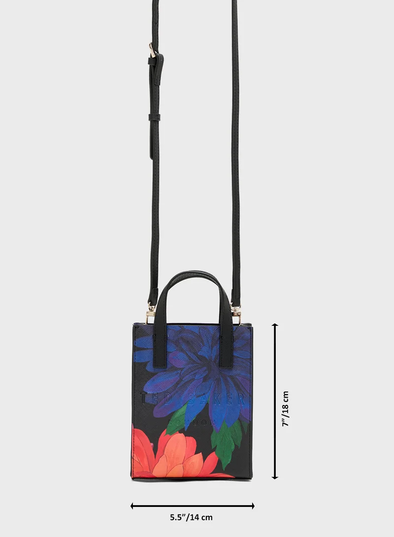Ted Baker Printed Dahlia Mini Icon Crossbody
