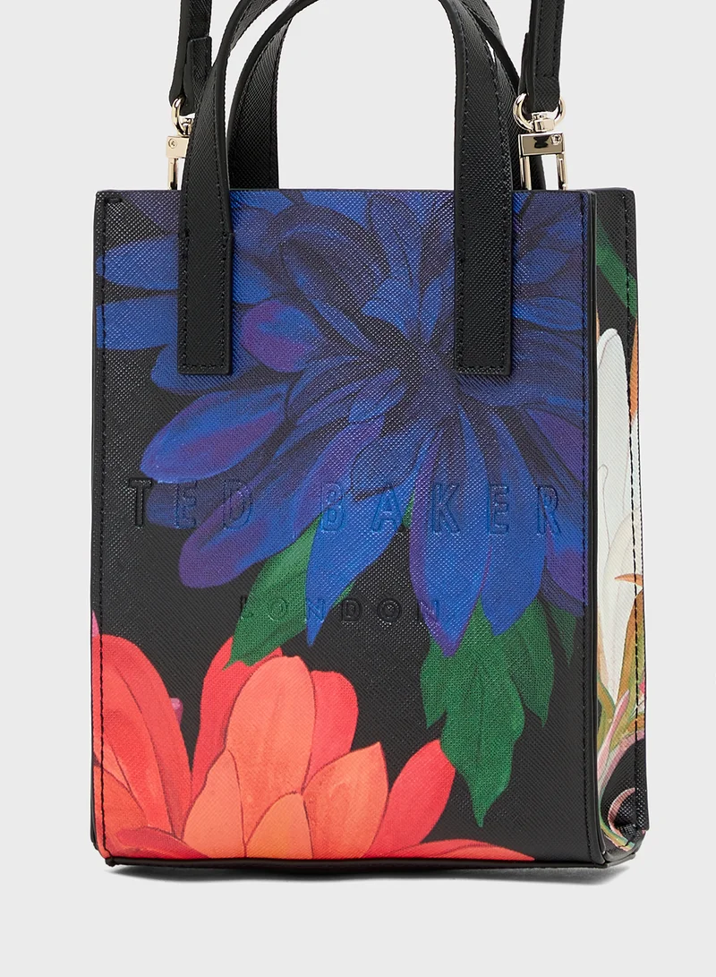 Ted Baker Printed Dahlia Mini Icon Crossbody