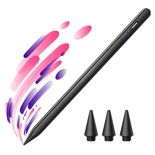 JAMJAKE iPad Pencil Stylus Pen for iPad 11th&10th Gen - 5X Faster Charge Compatible with (2018-2025) Apple iPad 6-11 Gen, iPad Air 3/4/5/M2/M3, iPad mini 5/6, iPad Pro 11"/12.9"/M4 - Black - Image 1