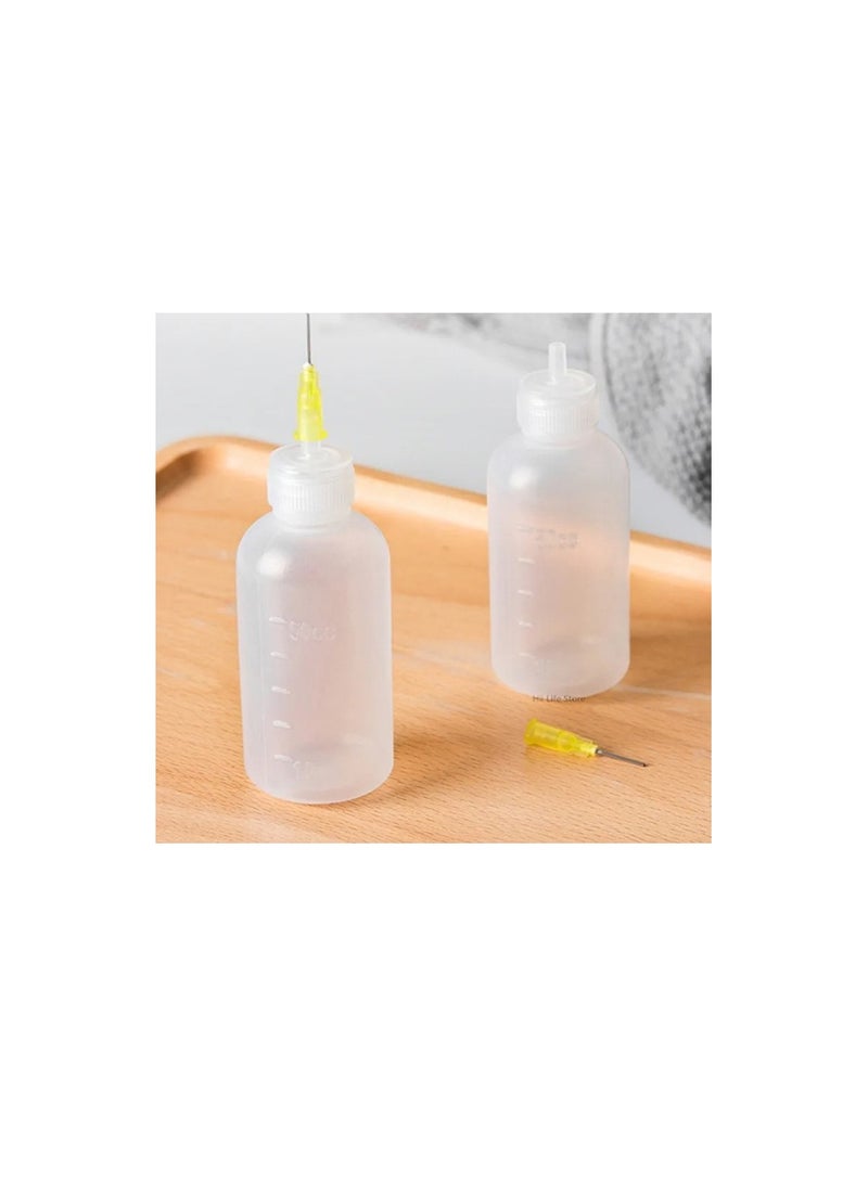 1 Set Pottery Mud Painting Bottle Squeeze Mud Bottle Multi-needle DIY Texture Ceramic Coloring Glaze Painted Clay Sculpture Tool - Image 5
