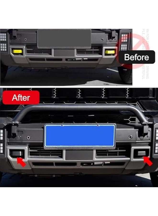 Topleo Fit for Chery Jetour Travellar, T2 2023 2024 2025 Car Exterior Accessories Front Trailer Hitch Towing Hook Decor Cover Trim ABS 2pcs (Matte Black) - Image 4