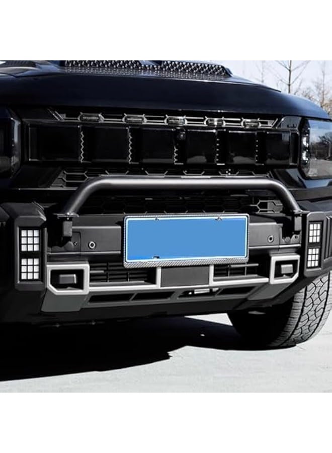 Topleo Fit for Chery Jetour Travellar, T2 2023 2024 2025 Car Exterior Accessories Front Trailer Hitch Towing Hook Decor Cover Trim ABS 2pcs (Matte Black) - Image 2