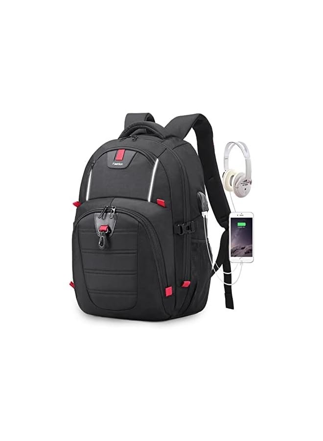 PROMASS Travel Laptop Backpack Heavy Duty Computer Backpack Pockets Water-Repellent Business College Daypack Stylish School Anti-theft Bag for Men Women  - Image 1